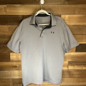 Under Armour Men's Polo Shirt Gray Size L